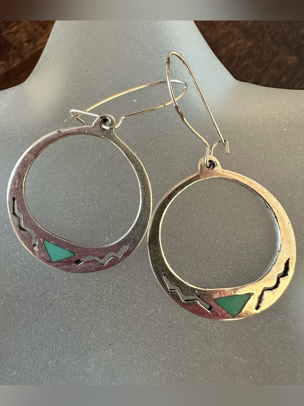 Sterling silver Southwestern style earrings